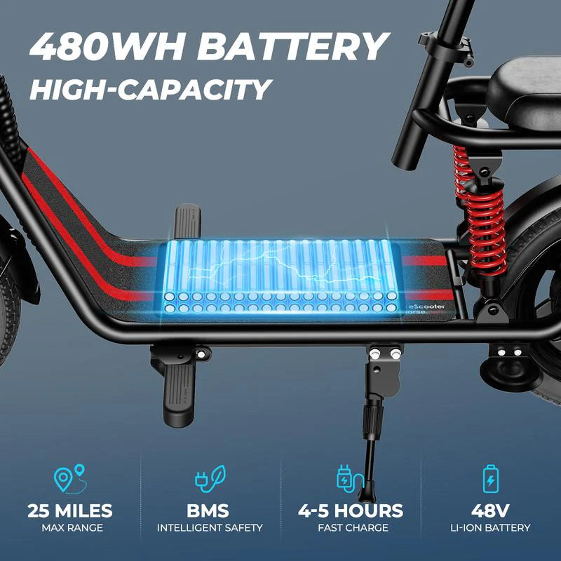 C3 Folding Electric Commuter Scooter with Seat for Adults