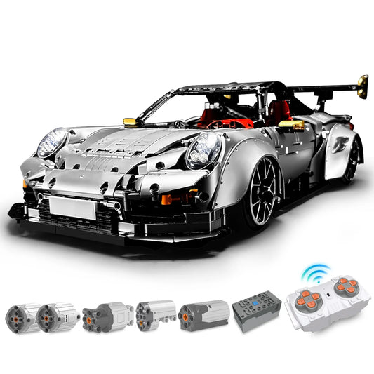 1: 8 Sliver Porsche GT2 RS with Electric Suspension Lifting