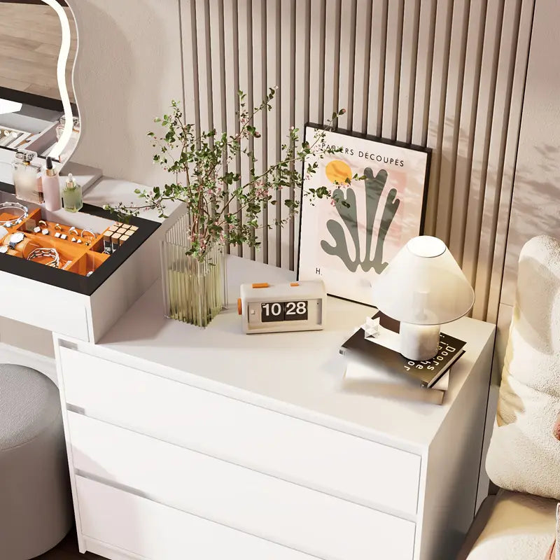 White dressing table