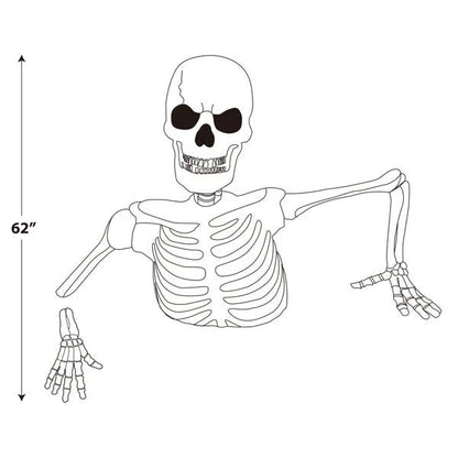 Life-Size Skeleton with LED Eyes &amp
