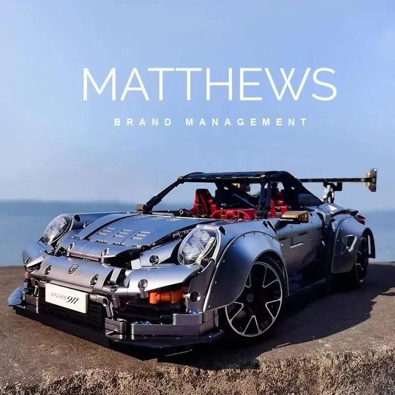 1: 8 Sliver Porsche GT2 RS with Electric Suspension Lifting
