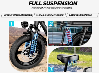 C3 Folding Electric Commuter Scooter with Seat for Adults